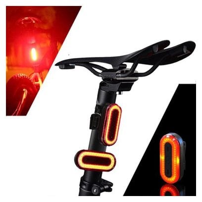 Feu arrière rouge - rechargeable par USB - Feu de vélo LED