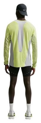 Maglietta da corsa Nike Stride gialla da uomo