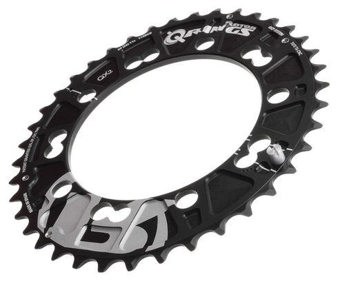 Plateau VTT ROTOR QX2 Oval Double 110x5mm BCD Noir