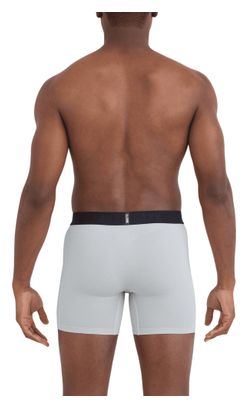 Saxx Smooth Flex Light Compression Boxer Briefs, Gray, Men's