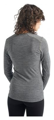 Icebreaker Women's 200 Oasis Grey Long Sleeve Jersey