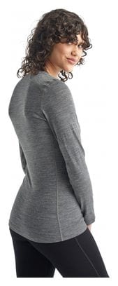 Icebreaker Women's 200 Oasis Grey Long Sleeve Jersey