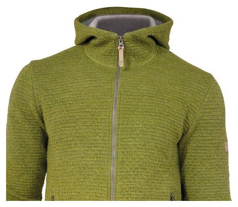Ivanhoe cardigan Morel Hood Male pour homme en laine-Vert Oasis