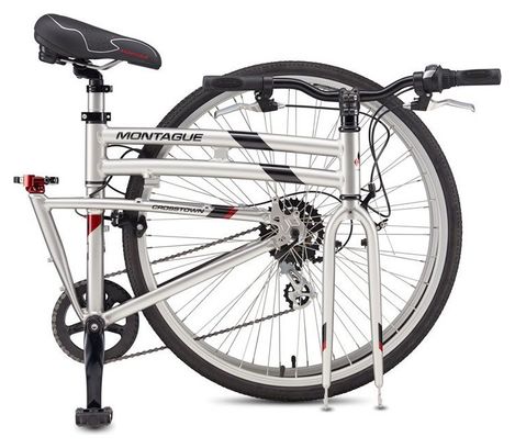 Vélo pliant crosstown 19  - argent brillant - 7 vitesses