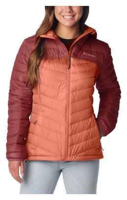 Chaqueta de plumón con capucha Columbia Westridge para mujer Rojo/Naranja