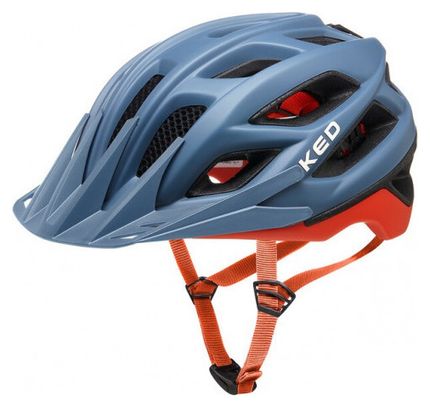 KED Casque Vélo Companion - Bleu/Gris/Orange