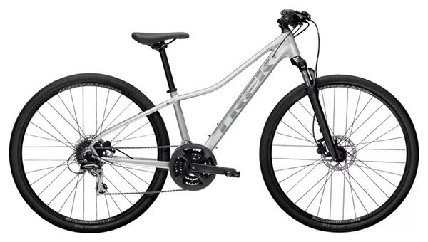 VTC Trek Woman Dual Sport 2 WSD Shimano Altus 8V 2021 Argento