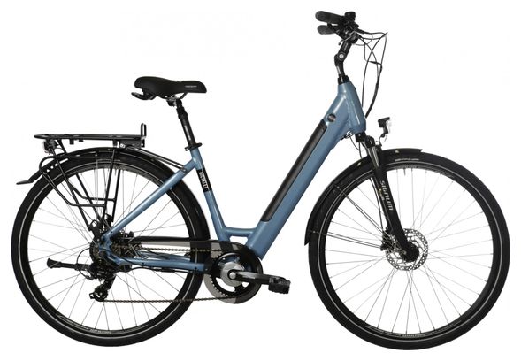 Produit Reconditionné - Vélo de Ville Électrique Bicyklet Carmen Shimano Tourney/Altus 7V 504 Wh 700 mm Bleu