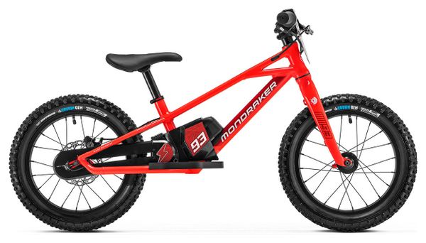 Gereviseerd product - Mondraker Grommy 93 Elektrische Draisienne Marc Marquez Editie 80 Wh 16'' Rood 2022 5 - 8 jaar