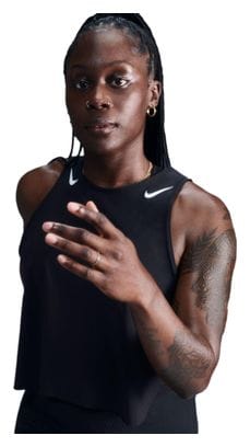Nike AeroSwift Black Women's Cropped Tank