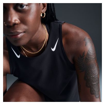 Débardeur crop Nike AeroSwift Noir Femme