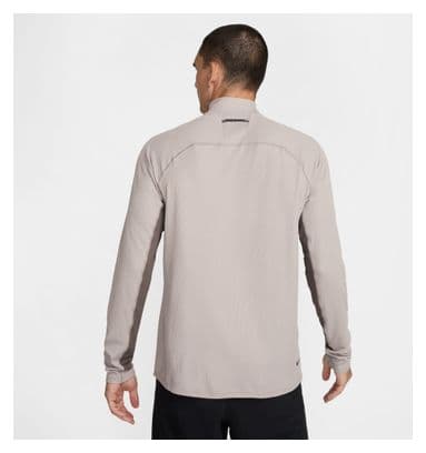 Nike Dri-Fit Trail Grau Herren 1/2-Zip Oberteil