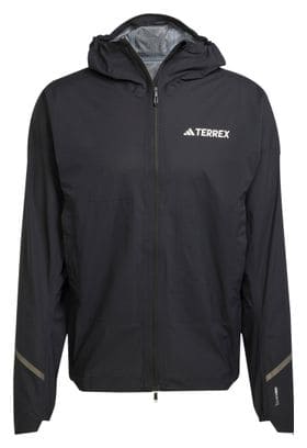 Wasserdichte Jacke adidas Terrex Xperior Light Rain Schwarz Herren