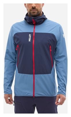 Blauwe Millet Fusion Xcs Softshell Jas