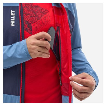 Blauwe Millet Fusion Xcs Softshell Jas