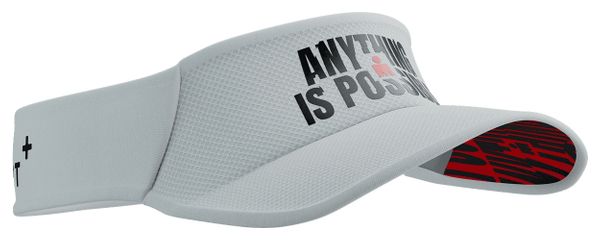 Compressport UltraLight IronMan 2025 Visera Todo es posible Blanco/Negro/Rojo