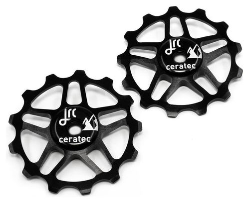 Pair of JRC Components 13-Tooth Shimano Deore/SLX/XT/XTR 12V Black Rollers