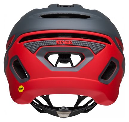 Casque Bell Sixer Mips Gris Rouge