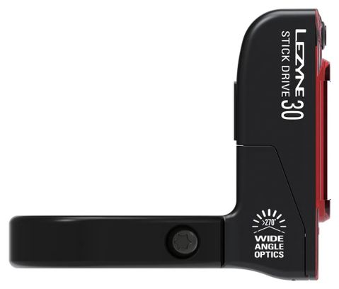 Éclairage Arrière Lezyne Stick Drive SC Rear (Fixation Collier de Selle) Noir