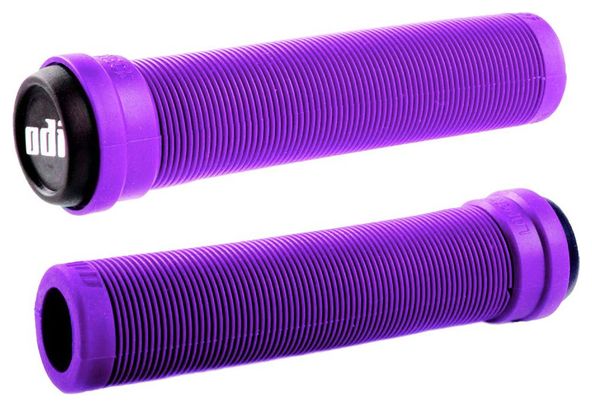 Pair of Odi Longneck Flangeless Grips 135mm Purple