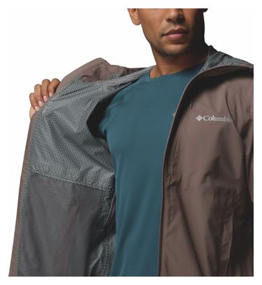 Giacca impermeabile Columbia Trailborne 2.5L grigia da uomo