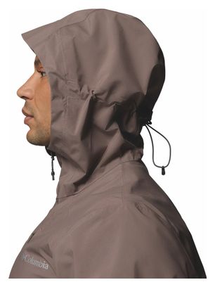Giacca impermeabile Columbia Trailborne 2.5L grigia da uomo