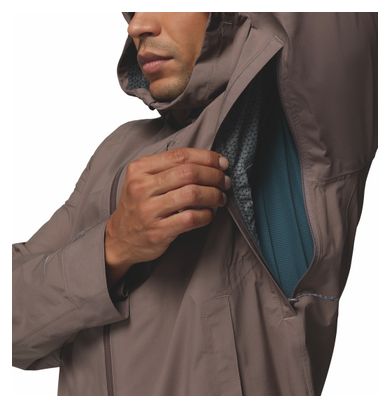 Giacca impermeabile Columbia Trailborne 2.5L grigia da uomo