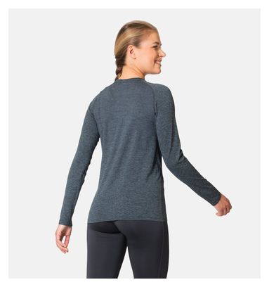 Camiseta de manga larga sin costuras Odlo Essentials para mujer Azul