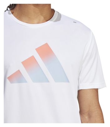 Camiseta de manga corta adidas Performance Run Icons Blanca