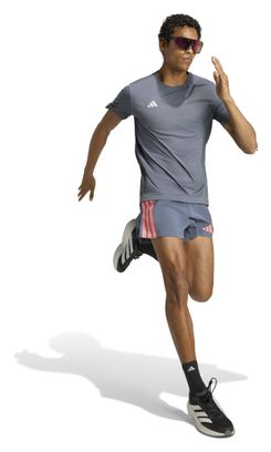 Camiseta de running adidas Adizero Essentials gris para hombre