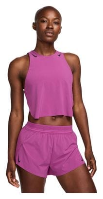 Débardeur crop Nike AeroSwift Violet Femme