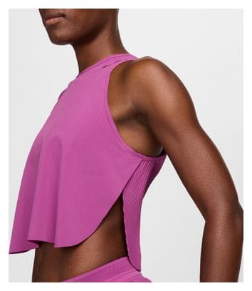 Débardeur crop Nike AeroSwift Violet Femme