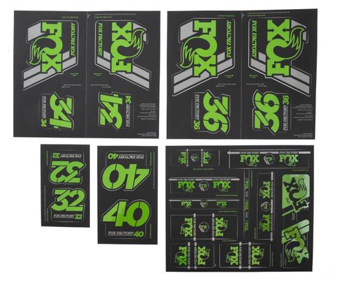 Fox Racing Shox Stickers Heritage 2019 Green
