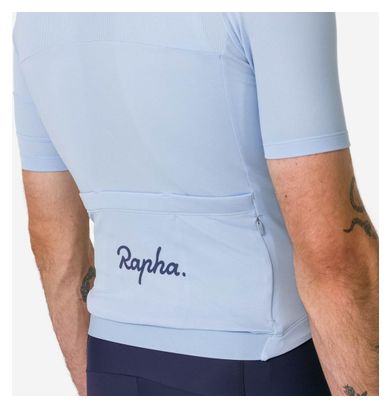 Maillot Rapha Brevet Azul Manga Corta Element Hombre