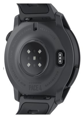 Coros Pace 4 GPS Watch Black Silicone