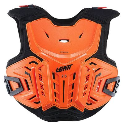 LEATT Chest Protector 2.5 Orange - Black Junior 134-146cm