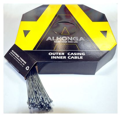 Cable de frein cours Galva - 1950x1 5 mm - boite de 100