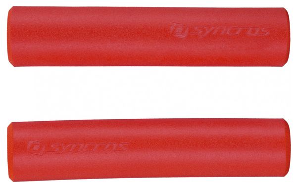 Paire de Grips Syncros Silicone Rouge Spicy