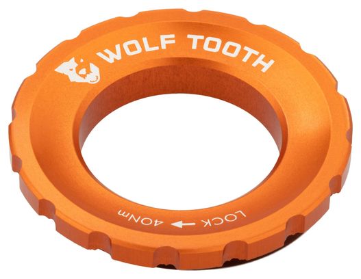 Wolf Toolth External Orange Centerlock Nut