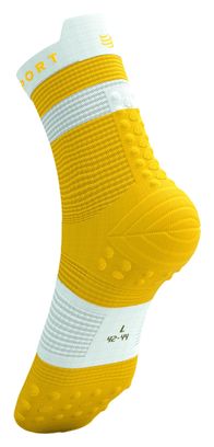 Calze Compressport Pro Racing V4.0 Run High Giallo/Bianco