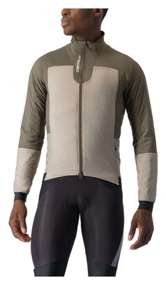 Castelli Fly Thermal Beige/Brown Long Sleeve Jacket