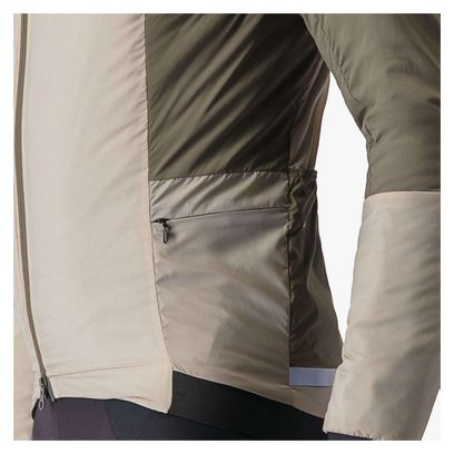 Castelli Fly Thermal Beige/Bruin Lange Mouw Jas