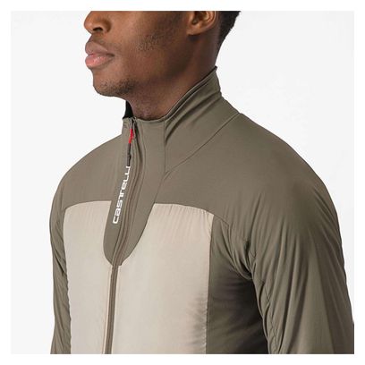 Castelli Fly Thermal Beige/Bruin Lange Mouw Jas