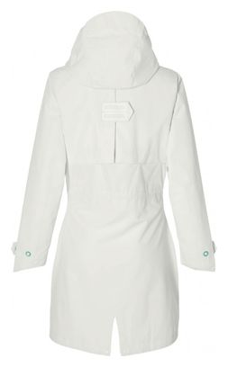 Basil Mosse parka de pluie vélo femme blanc