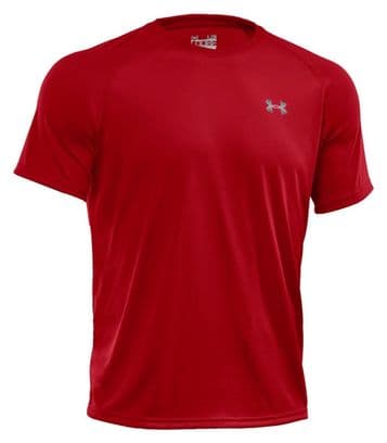 UA Tech SS Tee 1228539-600 Homme T-shirt Rouge