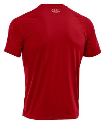 UA Tech SS Tee 1228539-600 Homme T-shirt Rouge