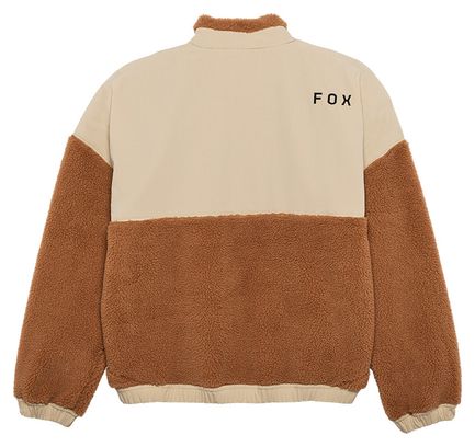 Sweat Femme Fox ZIP Survivalist Marron