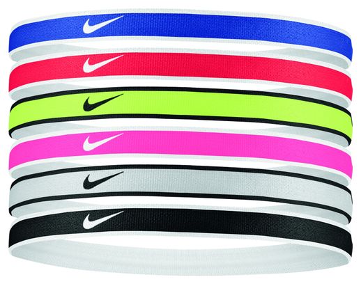 Dünnes Stirnband x6 Nike Swoosh Sport Stirnband 2.0 Mehrfarbig