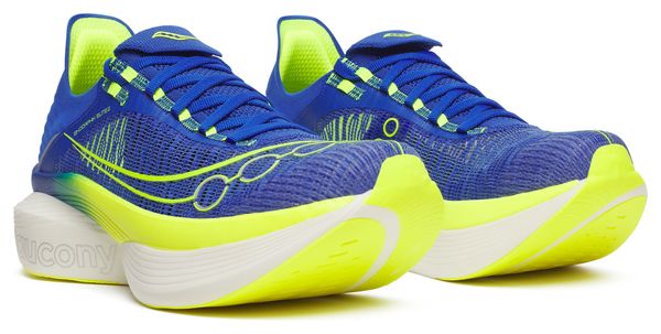 Saucony Endorphin Elite 2 Hardloopschoenen Blauw/Geel Unisex