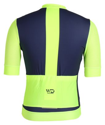 Maillot de cyclisme homme DRAFT bleu/jaune